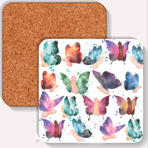 Butterfly Willies Coaster